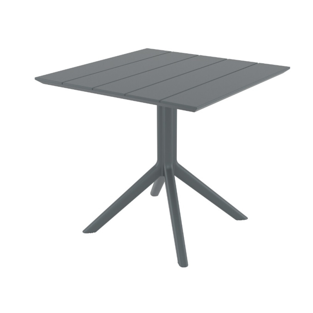 Venkovní plastový stůl PARIS TABLE 80 dark grey