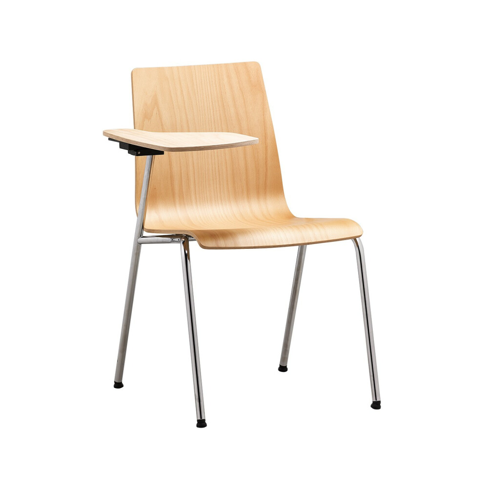 Dřevěná konferenční židle SITTY SI 4101 s odkládacím stolkem