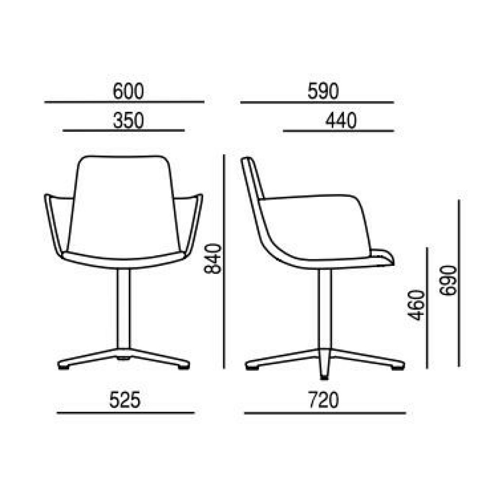 Designová židle EDGE 4202.01