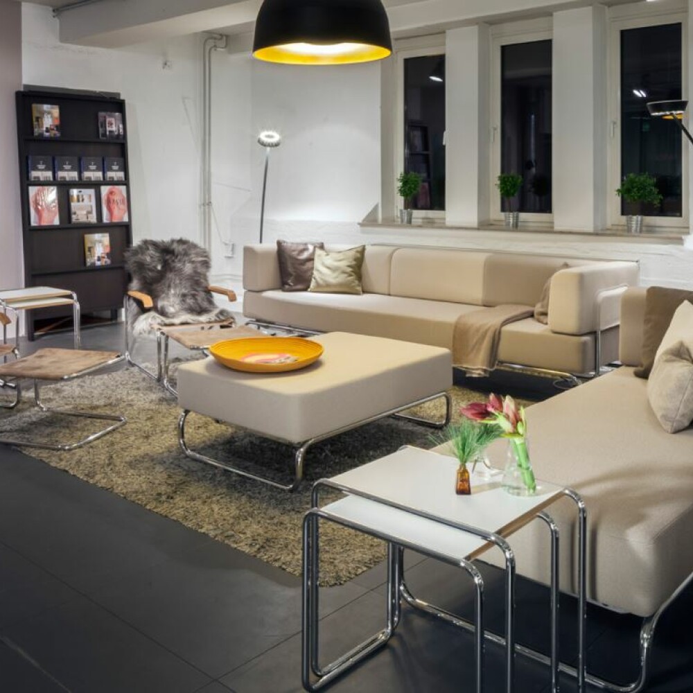 relaxační křeslo THONET S 35 L + podnožka