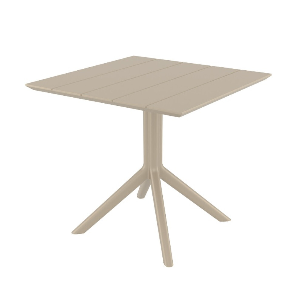 Venkovní plastový stůl PARIS TABLE 80 taupe