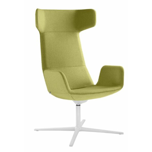 otočné křeslo Flexi Lounge FL-XLBR kříž bílý