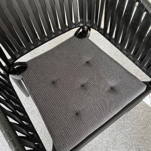 Plastová židle PORTOFINO ARMCHAIR - barva černá + podsedák zdarma