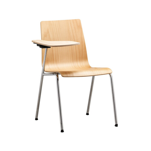Dřevěná konferenční židle SITTY SI 4101 s odkládacím stolkem