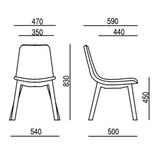 Designová židle EDGE 4201.06