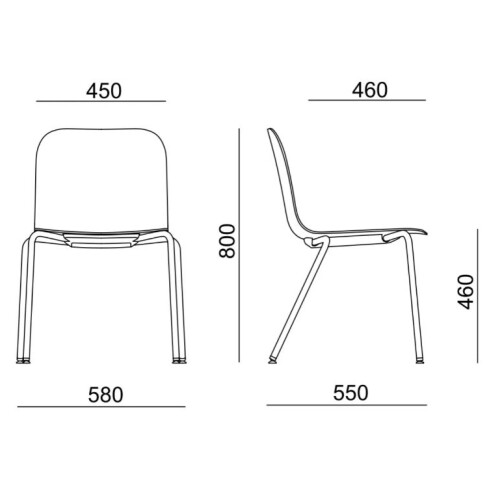 Čalouněná židle LAMBDA LA 4014.090