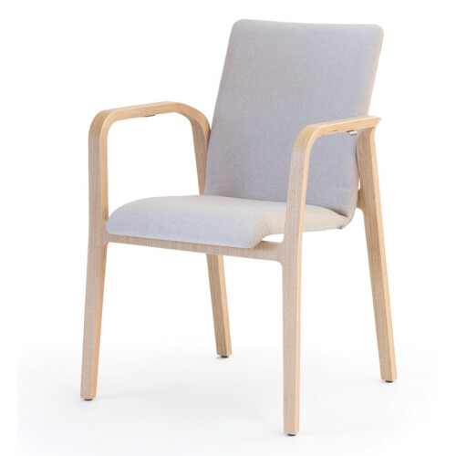 Designová židle LOOP CUATRO C – stohovatelná čalouněná židle