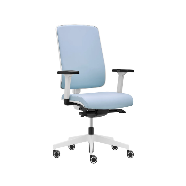 Kancelářská židle FLEXI TECH FX 1124, plast bílý