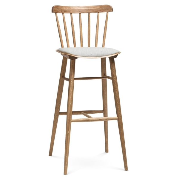 Barová židle IRONICA  s čalouněným sedákem