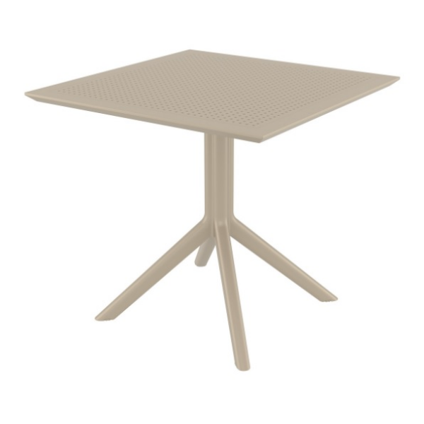 Venkovní plastový stůl SKY TABLE 80 taupe