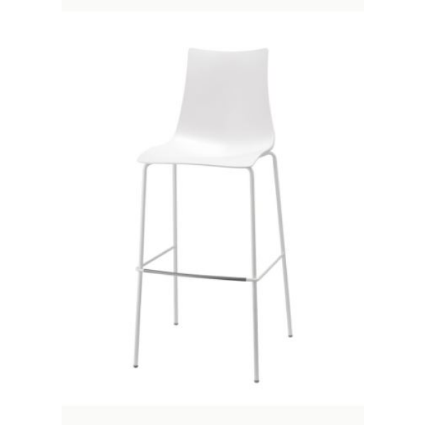 Vysoká barová židle ZEBRA TECHNOPOLYMER nástřik
