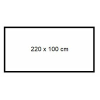 220 x 100 cm